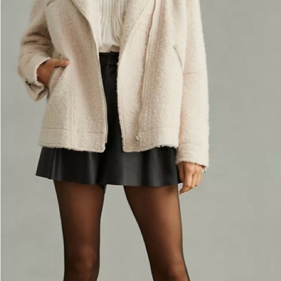 Anthropologie longline Moto Jacket sz m - Picture 3 of 13